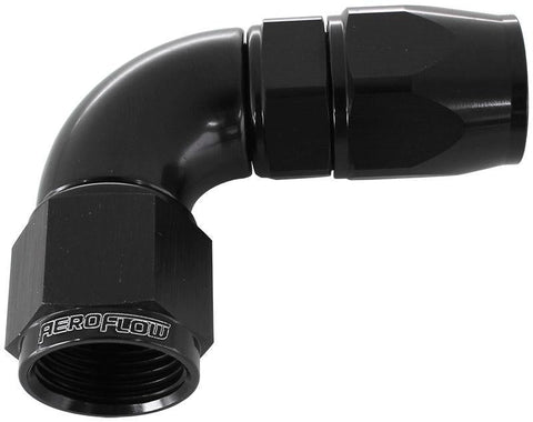 Aeroflow AF573-10DBLK 90 Deg -10AN Full Flow Teflon Hose