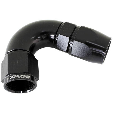 Aeroflow AF574-06DBLK 120 Deg -6AN Full Flow Teflon Hose