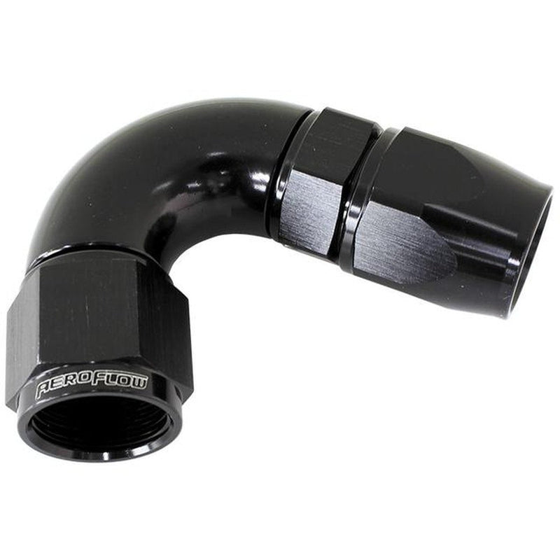 Aeroflow AF574-06DBLK 120 Deg -6AN Full Flow Teflon Hose