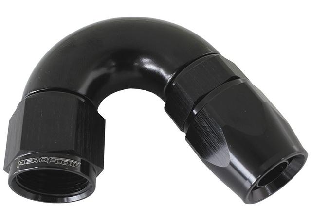 Aeroflow AF575-08DBLK 150 Deg -8AN Full Flow Teflon Hose