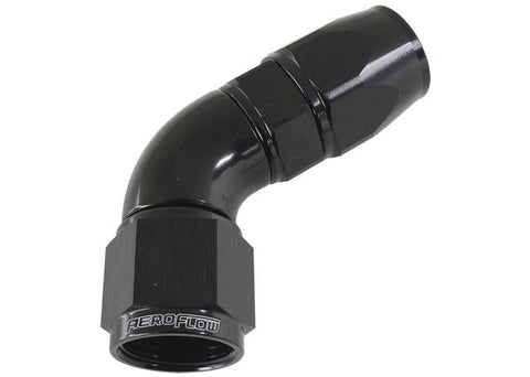 Aeroflow AF578-06DBLK 60 Deg -6AN Full Flow Teflon Hose