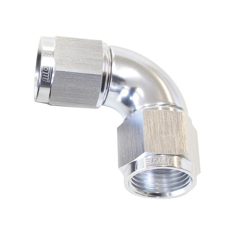 Aeroflow AF583-06S -6AN 90 Deg Swivel Coupler Silver