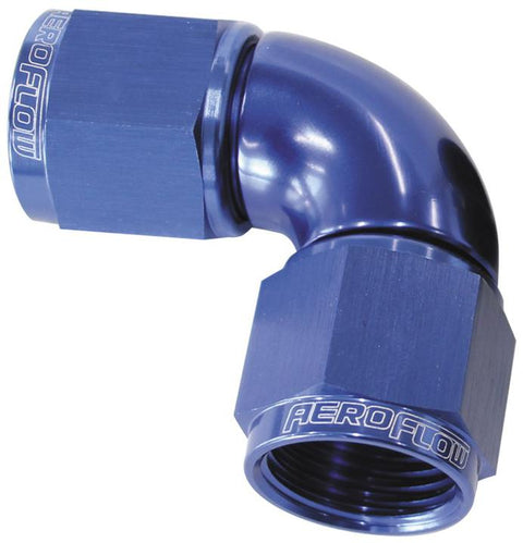 Aeroflow AF583-06 -6AN 90 Deg Swivel Coupler Blue Billet