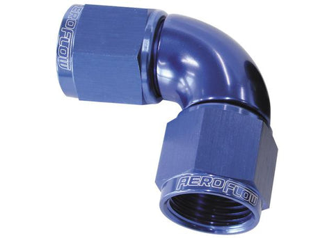 Aeroflow AF583-16 -16AN 90 Deg Swivel Coupler Blue Billet