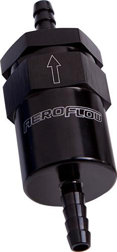 Aeroflow AF610-08BLK Billet Fuel Filter 1/2" Barb Black