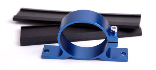 Aeroflow AF64-2000 Billet Fuel Pump Bracket Bosch (Blue)