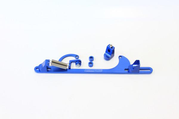 Aeroflow AF64-2001 Billet Throttle Cable Bracket Blue