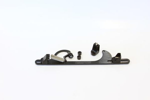 Aeroflow AF64-2001BLK Billet Throttle Cable Bracket Black