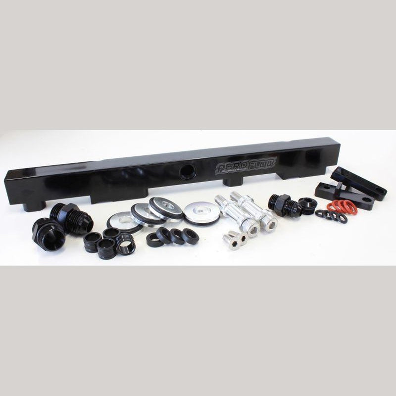 Aeroflow AF64-2009BLK Fuel Rail Kit Suits SR20 Red Top