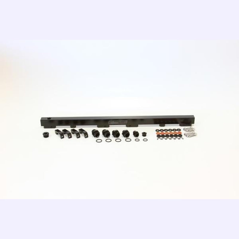 Aeroflow AF64-2012BLK Fuel Rail Kit Fits RB30 Black