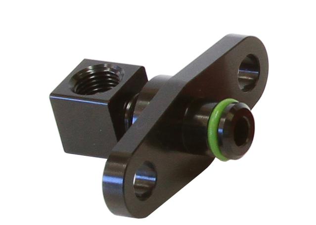 Aeroflow AF64-2068BLK Fuel Rail Adapter Suits Mitsubishi