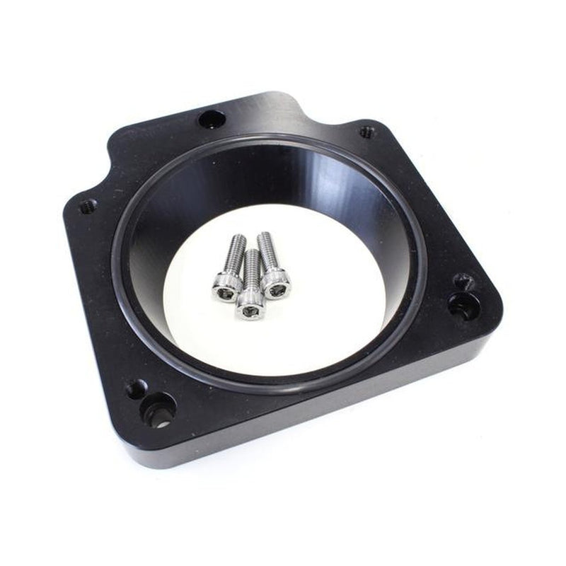 Aeroflow AF64-2088BLK 4 To 3 Bolt 90 - 86mm Black Throtte