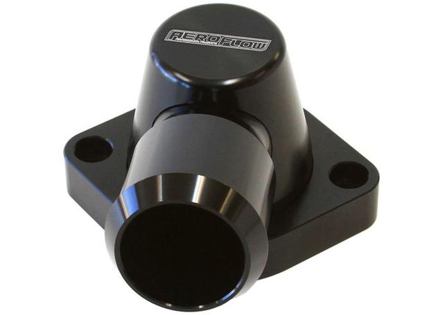 Aeroflow AF64-2115BLK Billet Thermostat Housing Black