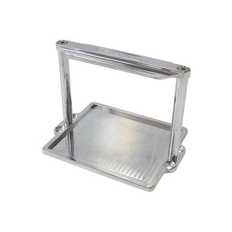 Aeroflow AF64-2101 Battery Hold Down Tray Polished Billet