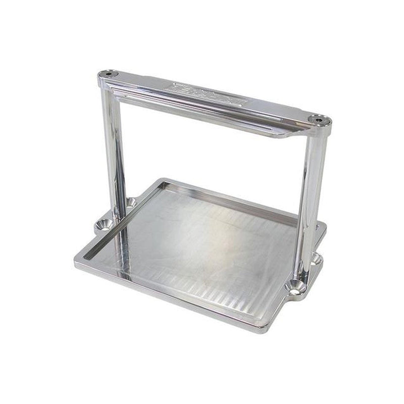 Aeroflow AF64-2101 Battery Hold Down Tray Polished Billet