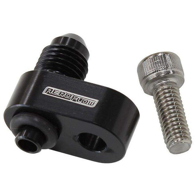 Aeroflow AF64-2186BLK Water Crossover Adapter -4AN Male