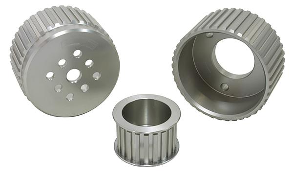 Aeroflow AF64-3000 Gilmer Drive Kit - Silver Fits Chev V8