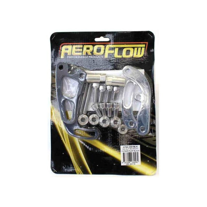 Aeroflow AF64-4001BLK Black Mid Mount Psteer Pump