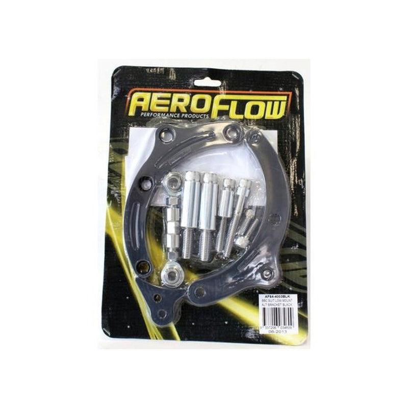 Aeroflow AF64-4003BLK Low Mount Alt Brack P/Side Short