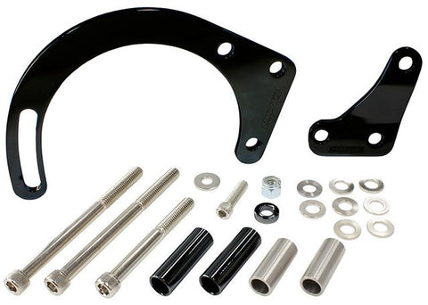 Aeroflow Low Mount Alternator Bracket Black AF64-4010BLK
