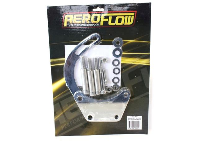 Aeroflow AF64-4017 Low Mount Alt Bracket Chrome With