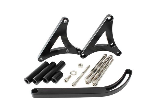 Aeroflow AF64-4025BLK Black Passenger Side Mid Mount Alt