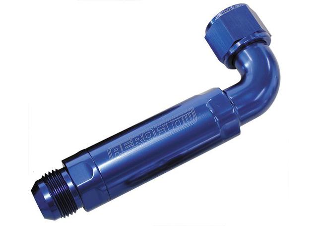 Aeroflow AF64-4100 -12AN 90Deg To Inline Filter fits Use