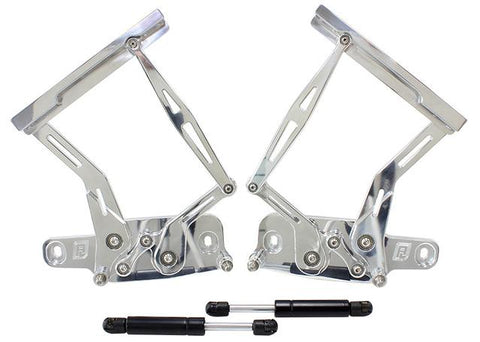 Aeroflow Billet Bonnet Hinge Kit Polish Fits LC - LJ -