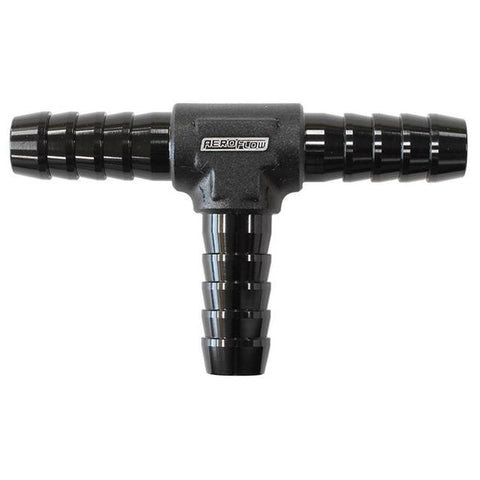 Aeroflow AF64-4204BLK Aluminium T Piece 8mm / 5/16" Black