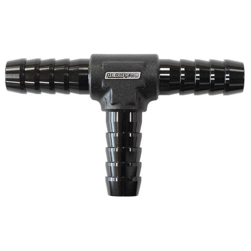 Aeroflow AF64-4204BLK Aluminium T Piece 8mm / 5/16" Black