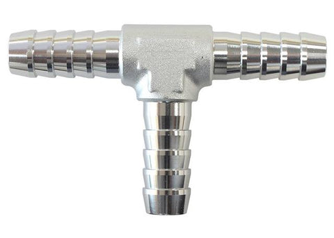 Aeroflow AF64-4202S Aluminium T Piece 5mm / 3/16" Silver