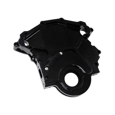 Aeroflow AF64-4358BLK Billet Timing Cover Black Fits