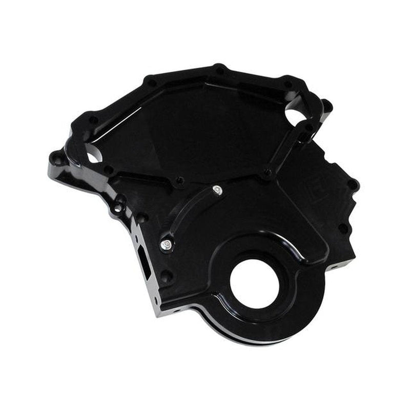 Aeroflow AF64-4358BLK Billet Timing Cover Black Fits