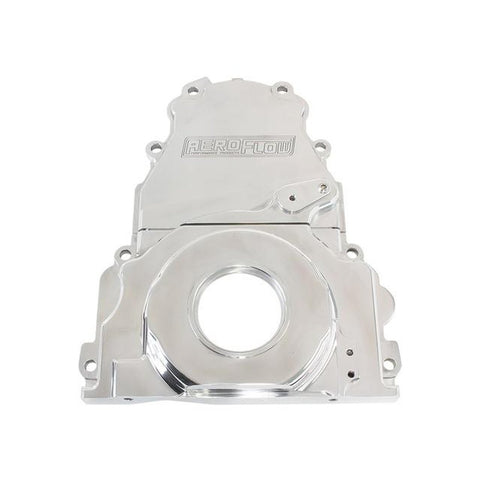 Aeroflow AF64-4361P Billet 2 Piece Timing Cover Polished