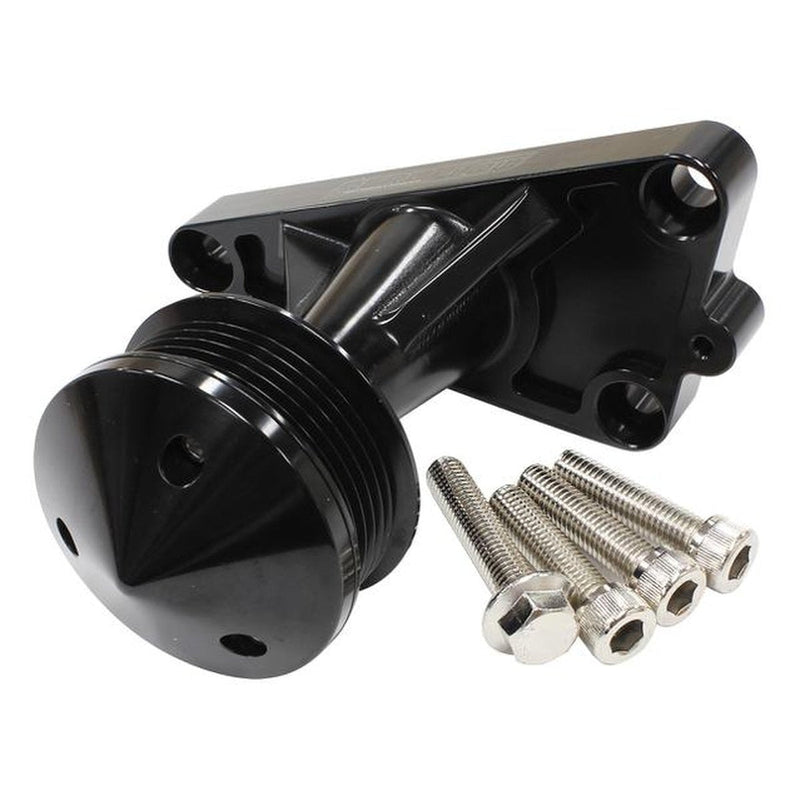 Aeroflow GM LS Power Steering Delete AF64-4367BLK