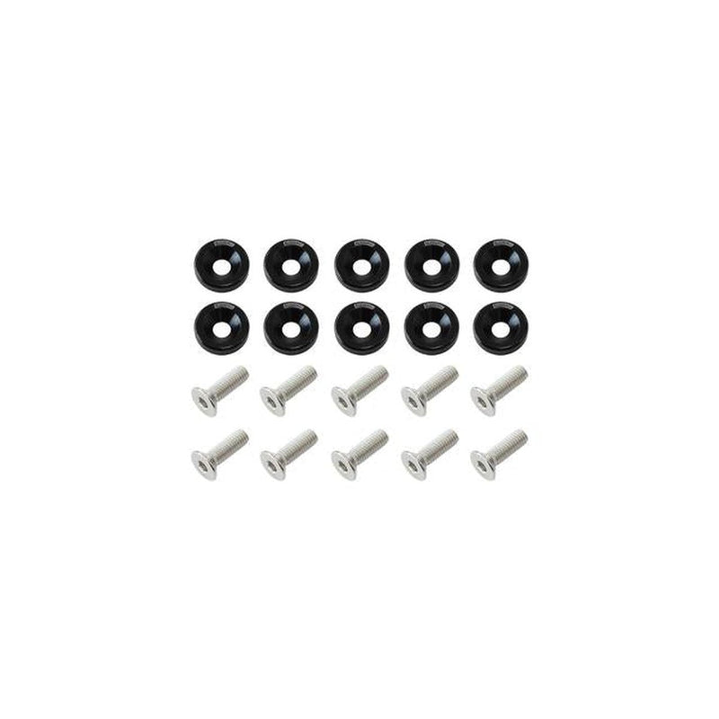 Aeroflow 5/16" Billet Dress-up / Fender Bolt Kit Black 10