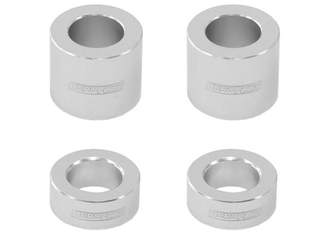 Aeroflow Billet Bolt Spacers Silver M8 5/16" 4 Pack