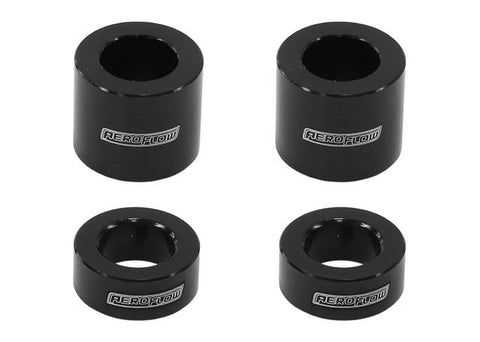 Aeroflow Billet Bolt Spacers Black M8 5/16" 4 Pack