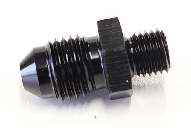 Aeroflow AF728-04BLK Metric M8x1.0mm To -4AN Black Male