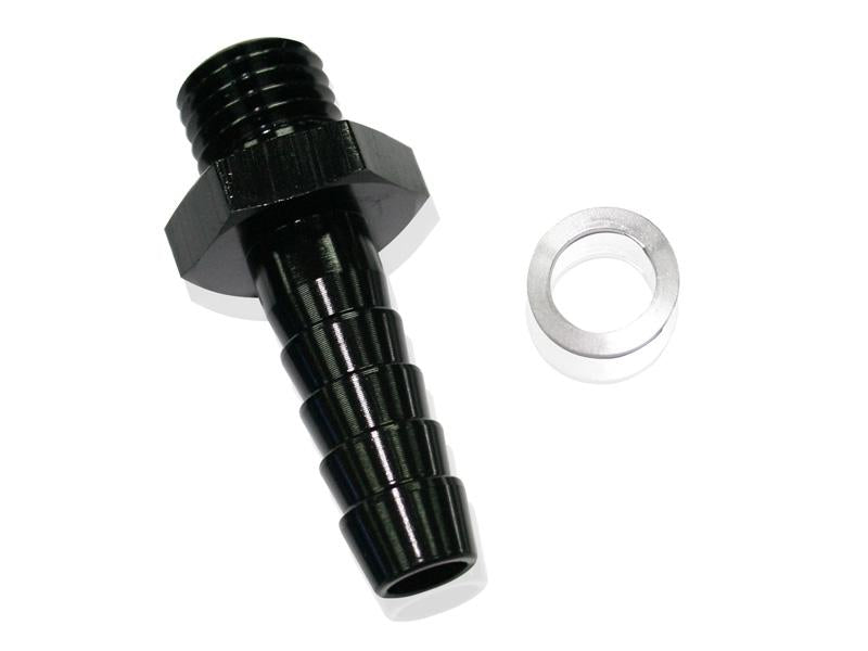 Aeroflow AF746-03BLK Metric M14x1.5 To 1/2" Barb Black