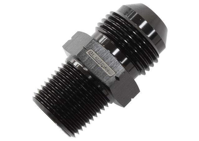 Aeroflow AF757-08BLK 3/8" Bsp Tapered To -8AN British Std