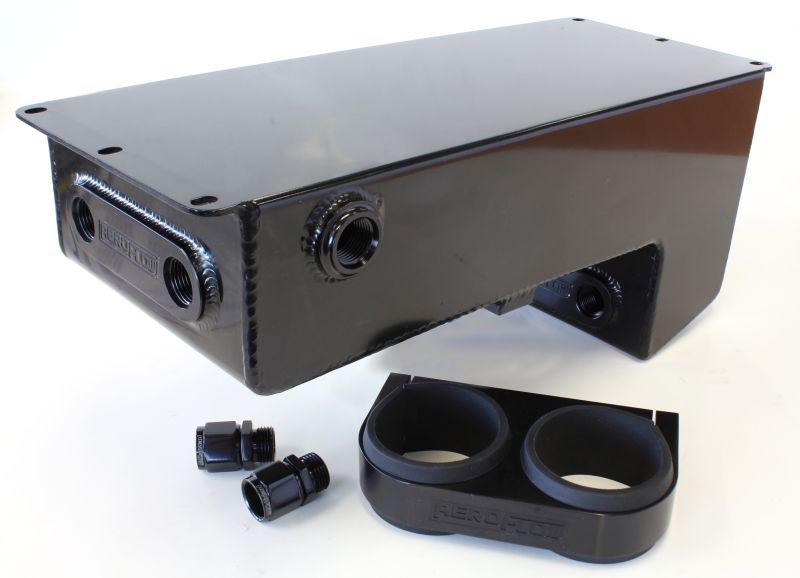 Aeroflow AF77-1044BLK Dual Fuel Pump Under Car Surge Tank