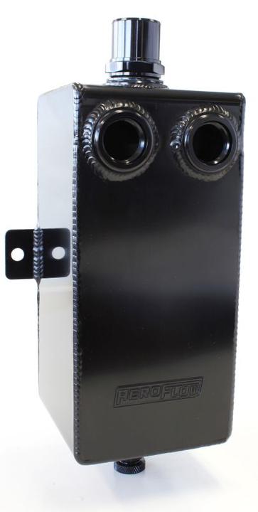 Aeroflow AF77-2005BLK 3L Breather 2 X -12ORB 1-3/8" Barb