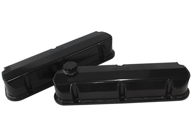 Aeroflow AF77-5002BLK Fabricated Valve Covers Black Suits