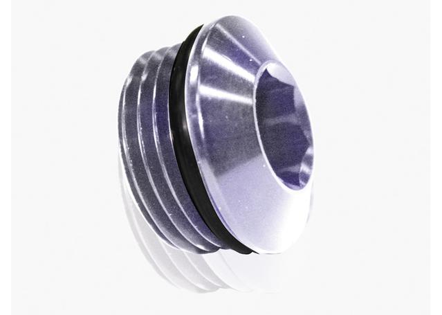 Aeroflow AF813-04S ORB Slimline Port Plug -4AN Silver