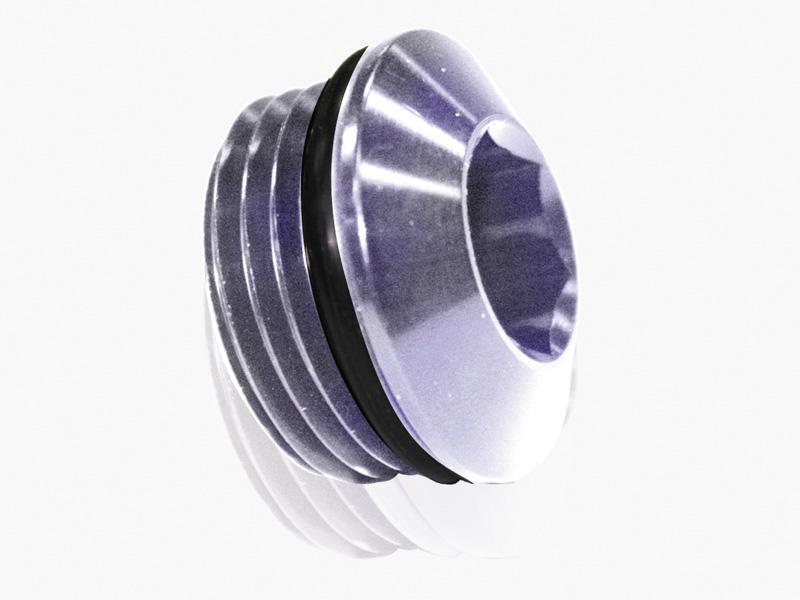 Aeroflow AF813-08S ORB Slimline Port Plug -8AN Silver