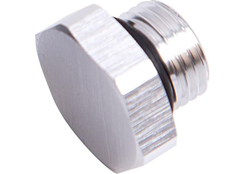 Aeroflow AF814-08S ORB Hex Port Plug -8AN Silver Finish