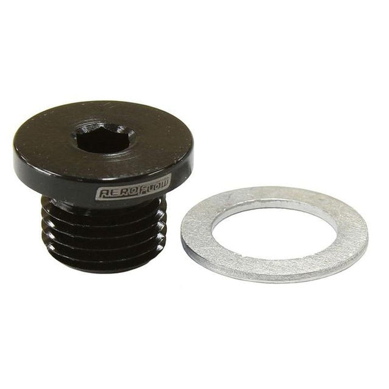 Aeroflow AF814-M12-01BLK Metric Port Plug M12 X 1.25
