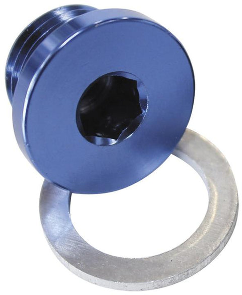 Aeroflow AF814-M14 Metric Port Plug M14 X 1.5 Blue Low