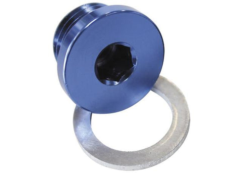 Aeroflow AF814-M10-02 Metric Port Plug M10 X 1.25 Blue